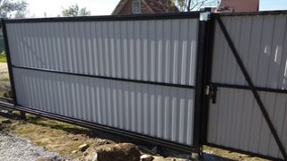 Купить сваи для ворот в Чебаркуль. Заказать ворота на сваях под ключ от 21509 руб