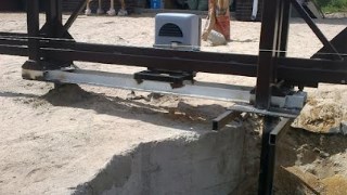 Купить сваи для ворот в Чебаркуль. Заказать ворота на сваях под ключ от 21509 руб